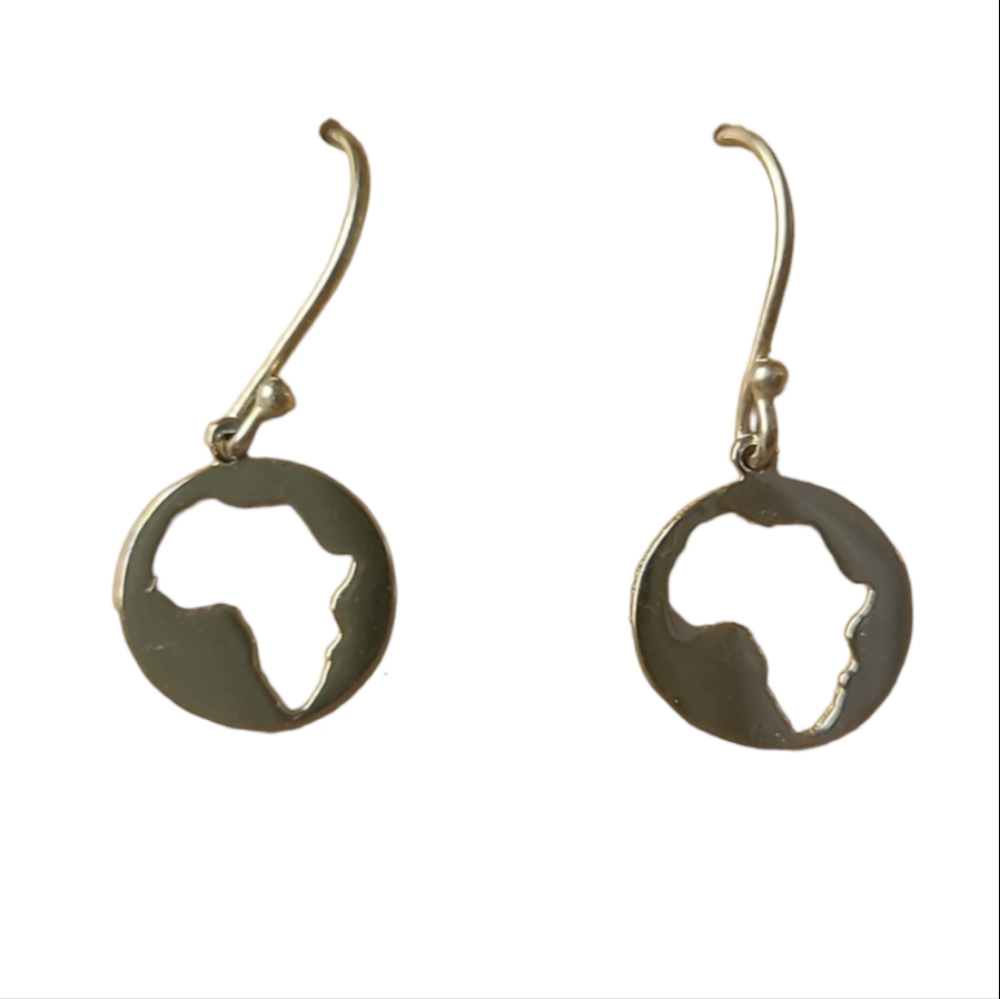 Sterling Silver Africa Earrings